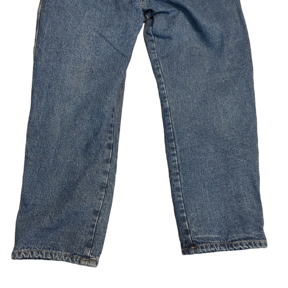 CANYON CREEK 36X30 Fleece Lined Distressed Denim Blue Jeans 36 Waist - Picture 5 of 8